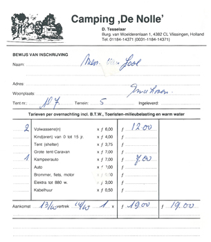 nota camping